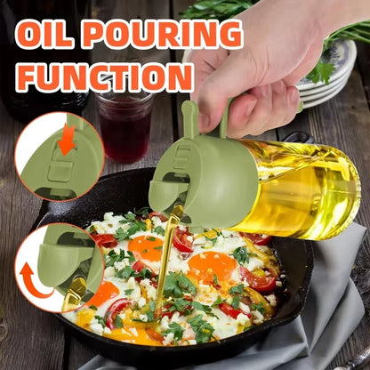 Mistify™ 500ml Olive Oil Spray Bottle – Precision Oil Dispenser for Cooking, Grilling & Baking
